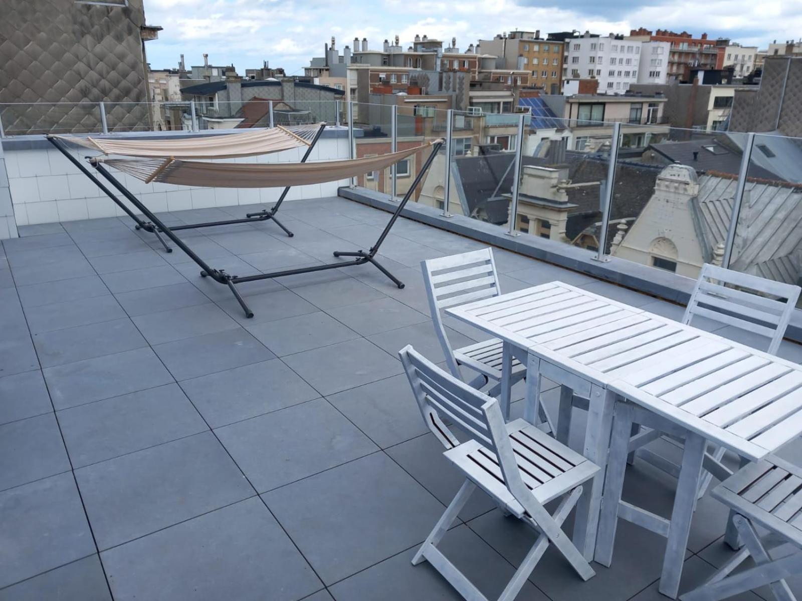 Gezellig Centraal Gelegen Penthouse Oostende Apartment Bagian luar foto